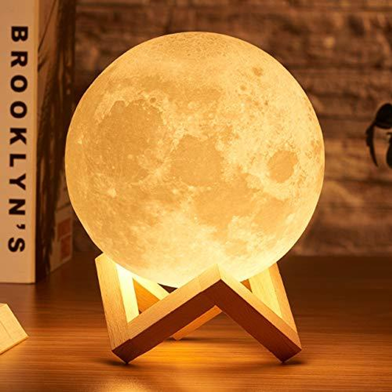 3D White Moon Lamp - Image 5