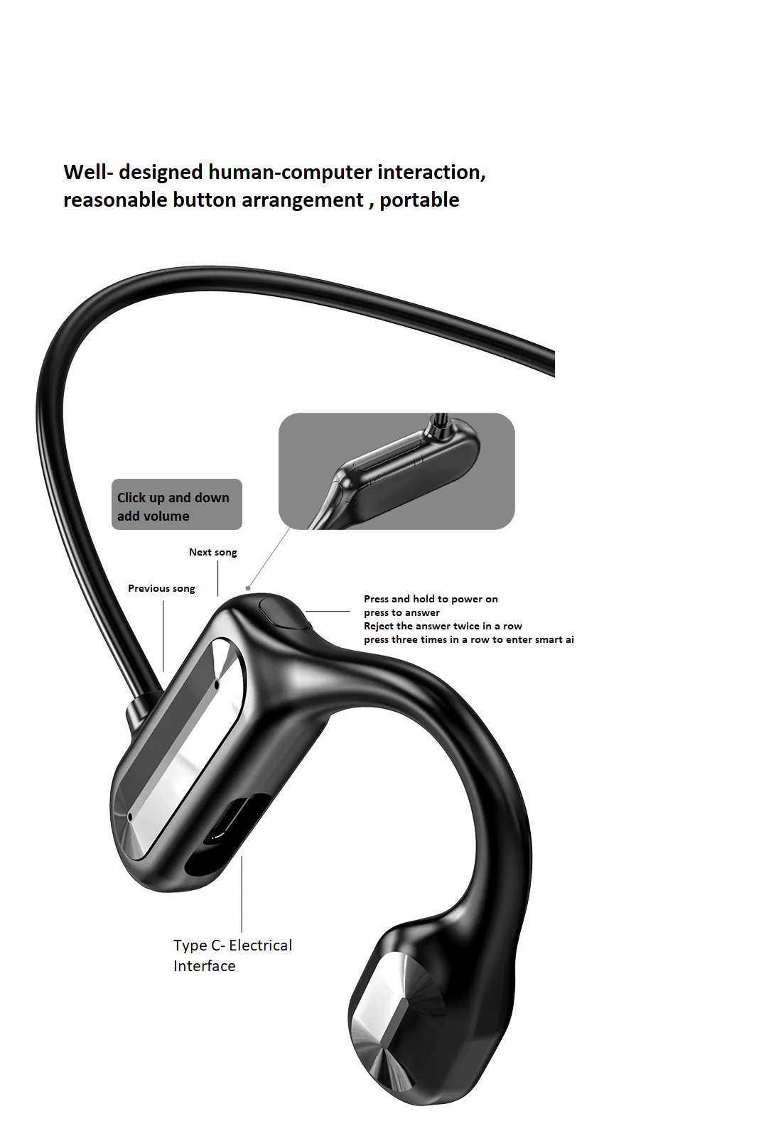 BL09 Bone Conduction Headset - Image 3