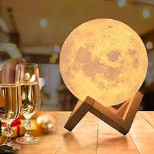 3D White Moon Lamp