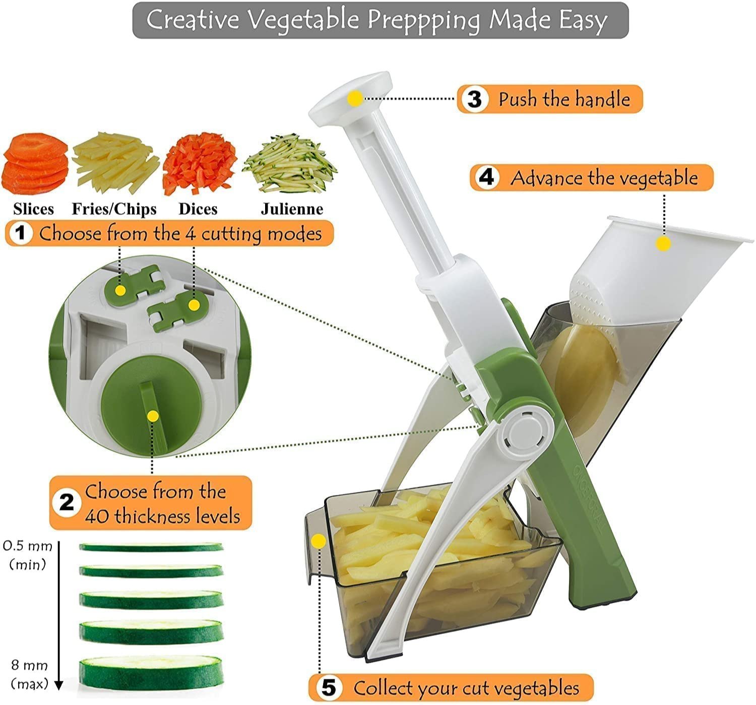 5-in-1 Vegetable Cutter - Image 5