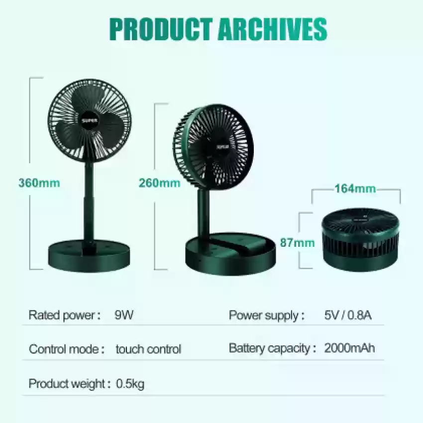 Mini Rechargeable Fan - Image 4